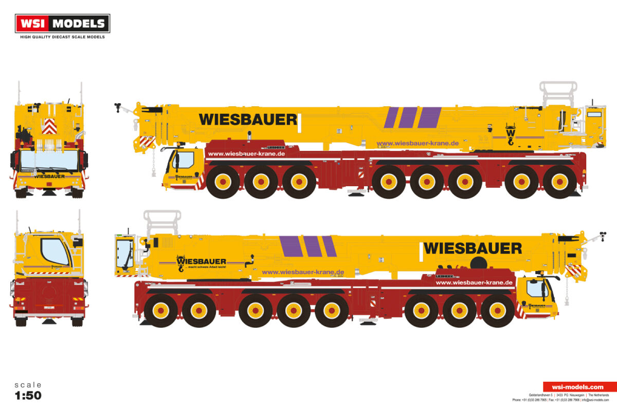 51-2176 - WSI - LIEBHERR LTM 1650-8.1  Mobilkran "Wiesbauer"